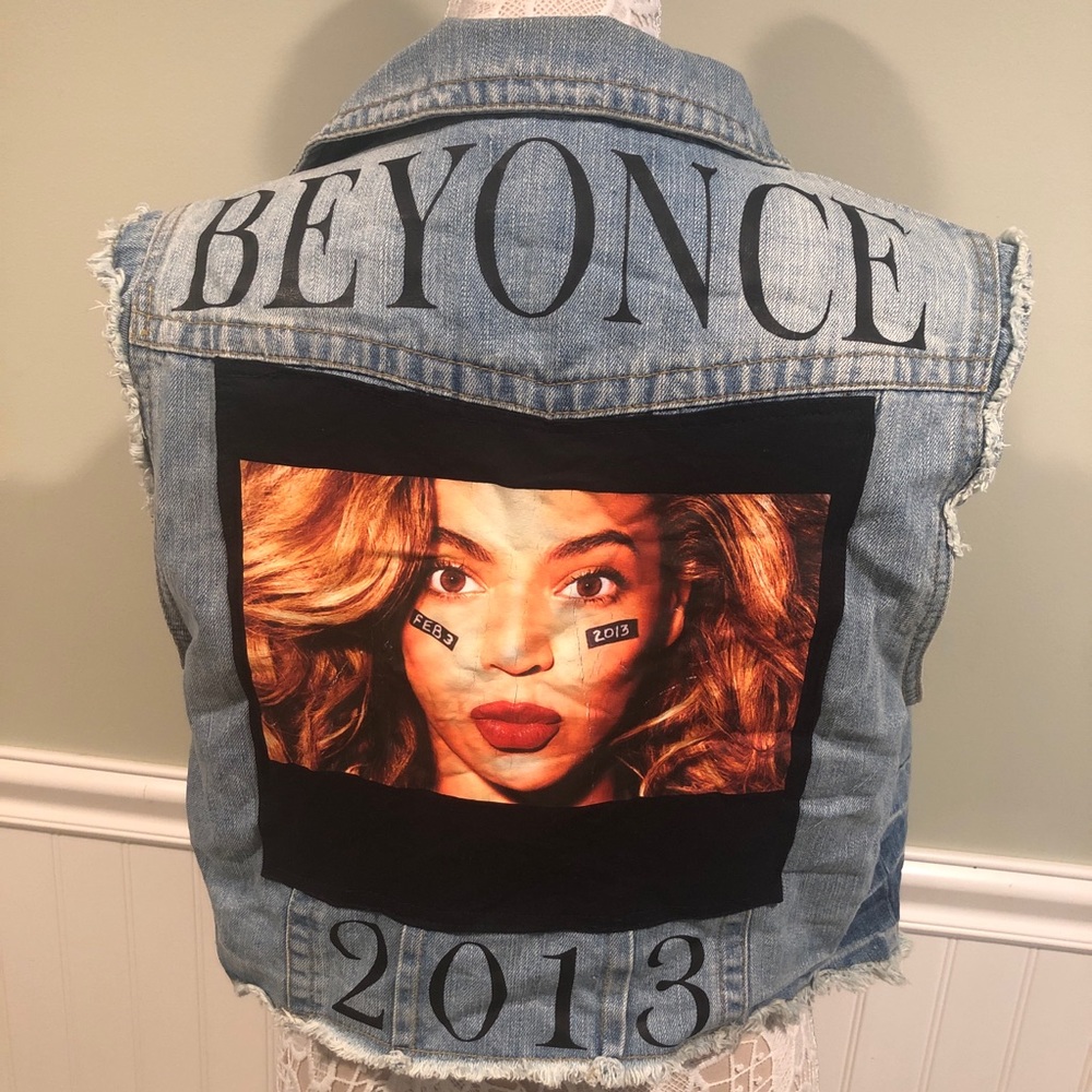 Beyoncé Cropped Denim Vest by Ashley Stewart - Picture 2 of 7